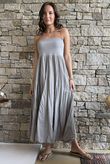  Songbird Bandeau Skirt Dress Mocha 